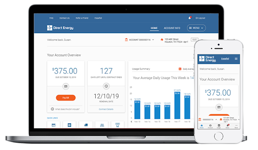 Utilities Online Account Manager Redesign